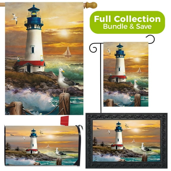 Briarwood Lane Sunset Lighthouse Summer Design Collection