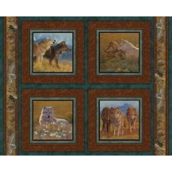 Territorial Trail Pillow Panel Cotton Fabric