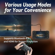 Anbernic Handheld Game Console RG35XXH, 3.5 Screen, 3300mAh Battery, 5G WiFi Bluetooth, HD and TV Output, Black