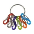 thumbnail image 2 of Nite Ize KeyRing S-Biner - Key Holder Clip with Lightweight Carabiners - Key Organizer Accessories - Small Multicolor S-Biners & Stainless Steel Ring - 4 Pack, 2 of 9