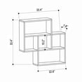 thumbnail image 3 of Ada Home Decor Furniture 33.46" 3 Tier White Wise Modern Wall Shelf, 3 of 3