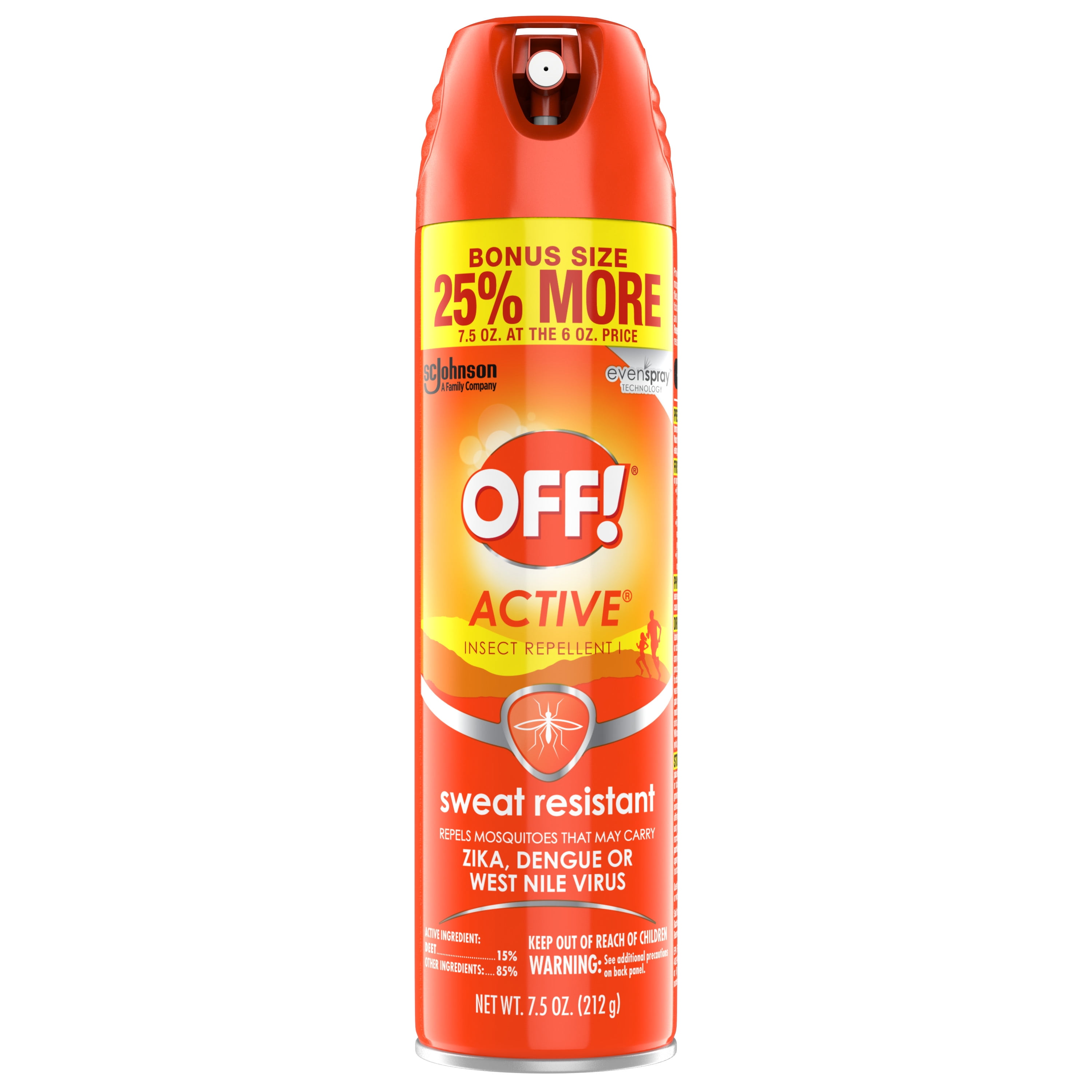 OFF! Active Insect Repellent I, Aerosol, 7.5 oz
