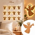 thumbnail image 6 of 12 Pieces Angel Shape Wood Backlit Wall Lights Christmas Indoor Wall Decor to Create Soft Holiday Atmosphere, 6 of 7