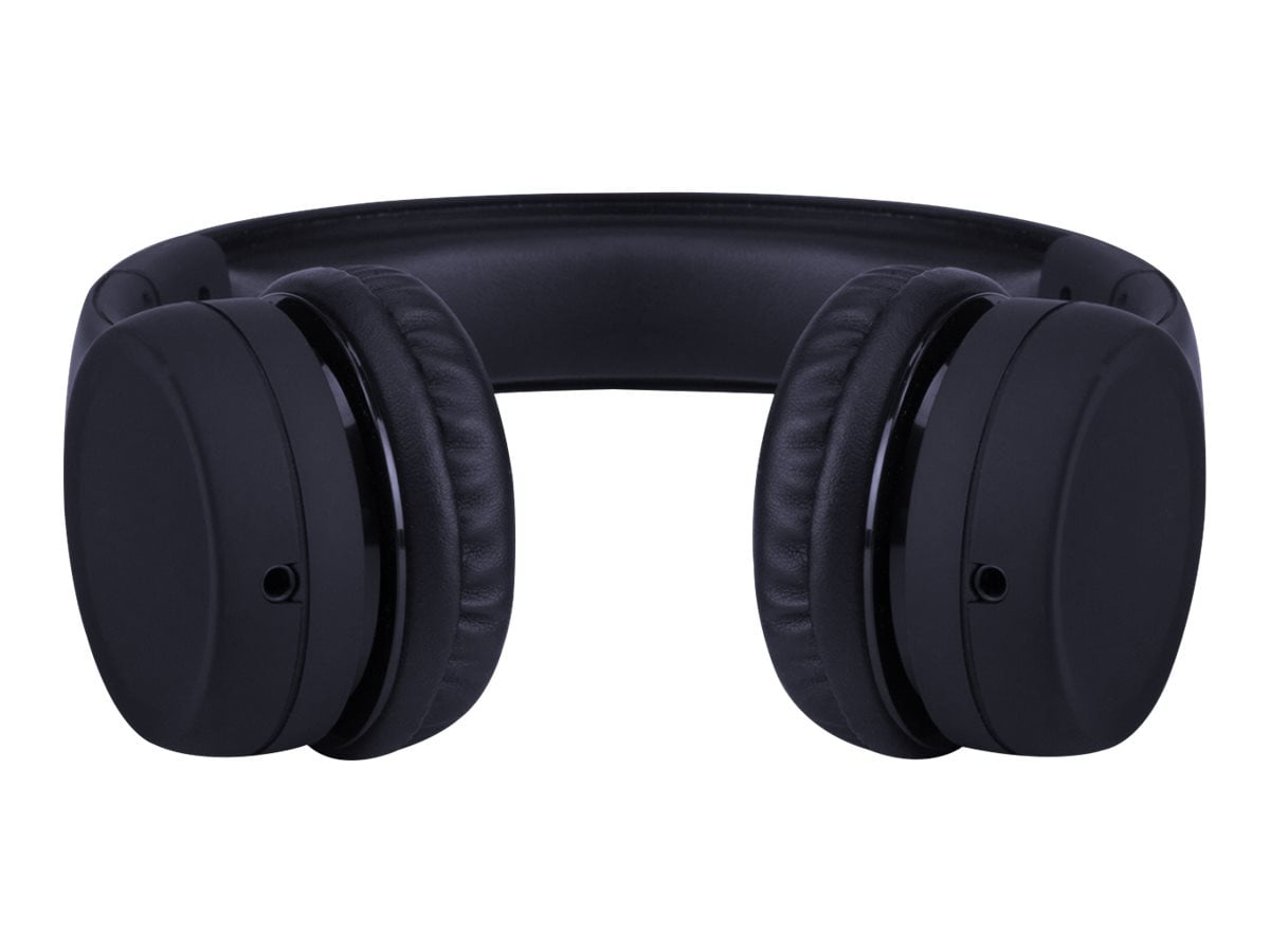 LilGadgets Connect+ Kids Headphones Wired with Microphone, Volume Limiting for Safe Listening, Adjustable Headband, Cushioned Earpads for Comfort, Noise Cancelling Headphones for Kids, Black