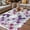 Purple, variant on Navy Blue Roses Outdoor Rug for Patio/Deck/Porch, Non-Slip Large Area Rug 5 x 8 Ft, Spring Floral Elegant Pastoral Botanical Indoor Outdoor Rugs Washable Area Rugs, Camping Rug Carpet Runner