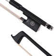 thumbnail image 2 of Yeacher Violon Fiddle Nœud Rond en Fibre de Carbone Bien Équilibré Grenouille Ébène, 2 of 8
