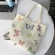 thumbnail image 5 of Bolsa de lona con mariposas, bolsa de lona de dos caras con mariposas, bolso de mano duradero, bolso de hombro lavable a mano, adecuado para la vida diaria, paquetes de lona, 5 of 6