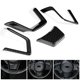 thumbnail image 5 of Embellecedor para volante de coche Jadeshay marco 4 Uds grano de fibra de carbono, 5 of 8