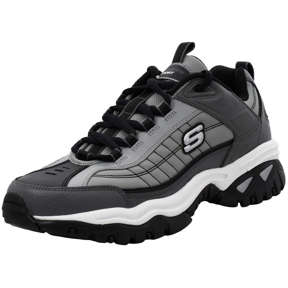 Skechers Energy Afterburn Lace-Up Sneakers, Mens Athletic Shoes with Leather and Mesh Upper