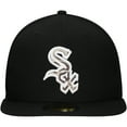thumbnail image 2 of Men's New Era Black Chicago White Sox Troop Chant Camo Undervisor 59FIFTY Fitted Hat, 2 of 6