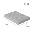 thumbnail image 3 of Loosh Home  6" Canvas Futon Mattress Grey Full, 3 of 5
