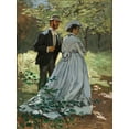 thumbnail image 4 of Monet, Claude 19x24 Black Modern Framed Museum Art Print Titled - Bazille and Camille, 4 of 6