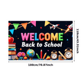 thumbnail image 2 of Colorful Design Back to School Banner Educational Theme Classroom Decor Welcome Sign for School Event Teacher's Day, 2 of 9