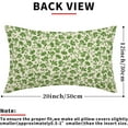 thumbnail image 3 of Daisy Floral Block Print Lumbar Pillow Covers 12X20 Inch Lime Green Beige Flowers Decorative Pillow Cases Set of 2 Farmhouse Home Decor Vintage Rustic Cute Throw Pillows for Sofa Couch Outdoor, 3 of 5