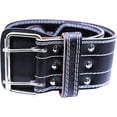 thumbnail image 2 of Weight Power Lifting Belt 4” Wide Cobra Grips Premium Genuine Leather Belt For Men & Women Adjustable Weightlifting Back Support, 2 of 5