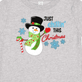 thumbnail image 4 of Inktastic Just Chillin' This Christmas Fun Snowman in Top Hat Boys or Girls Baby T-Shirt, 4 of 5