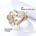 thumbnail image 1 of Anillo del día de la madre Amor Corazón Mamá Anillo de dedo Anillo de aniversario Regalo para mamá, 1 of 8