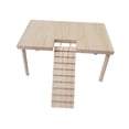 thumbnail image 2 of de madera para mascotas pequeñas con escaleras, decoración de hábitat, juguetes de madera, accesorios de jaula 32cmx20.5cmx15.5cm Zulema Plataforma de hámster, 2 of 8