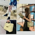 thumbnail image 4 of Italy Design Andiamo Woven Bag Large Capacity Handbag Party Dinner Wedding Tote Bag, 4 of 5