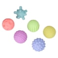 thumbnail image 4 of Textured Ball Toy, Baby Sensory Ball Multicolor Elastic Soft Portable Safe  For Home Multicolor,Warm Color, 4 of 8
