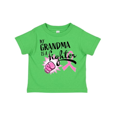 

Inktastic My Grandma is a Fighter- Breast Cancer Awareness Gift Toddler Boy or Toddler Girl T-Shirt