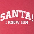thumbnail image 6 of Wild Bobby Vintage Movie Quote Santa! I Know Him Women Tri-Blend Racerback Tank Top, Vintage Red, Large, 6 of 6