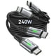 thumbnail image 1 of Cable USB C INIU de 3 pies, 2 unidades, 240 W, carga rápida para iPhone, 1 of 7