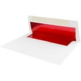 thumbnail image 3 of JAM Paper A6 Foil Lined Invitation Envelopes, 4 3/4 x 6 1/2, White with Red Foiled, 25/Pack, 3 of 4