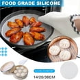thumbnail image 3 of relayinert 5Pcs Silicone Steamer Mesh Mat Round Steamer Liners Mat Reusable Bun Steamer Pad Non-Stick Dim Sum Mesh Mat for Home Kitchen Restaurant Dumplings Pastry, 3 of 4