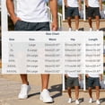 thumbnail image 3 of YLSDY Men's Solid Button Pocket Cargo Shorts, Elastic Waist Design, Outdoor Casual Stylish Shorts Gray XXL, 3 of 9