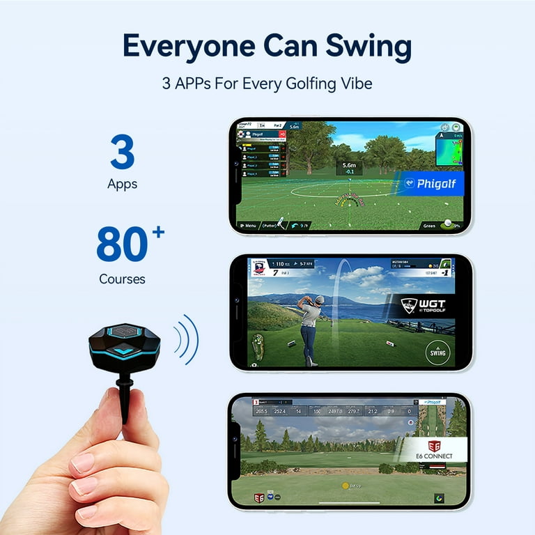 PHIGOLF Phigolf2 Golf Simulator with Swing Stick for Indoor & Outdoor Use,  Golf Swing Trainer with Upgraded Motion Sensor&3D Swing Analysis