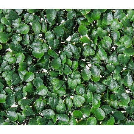 Indoor Transfer Panel - Porpora Artificial Hedge Plant, Greenery Panels Suitable for Both Outdoor or Indoor use, Garden, Backyard and/or Home Decorations (12 pack) by (DarkGreen Boxwood 12 pack)