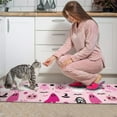 thumbnail image 3 of Halloween Pink Ghosts and Witchy Elements Kitchen Rugs Sets Of 2,Anti Fatigue Kitchen Mat Rugs Non Slip Washable,Decorative Kitchen Floor Mats for Kitchen,Sink,Laundry,17"x30"+17"x47", 3 of 7
