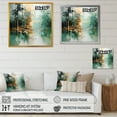thumbnail image 4 of Designart "Echoes Of Green And White Forest" Forest Floater Framed Canvas Art Print, 4 of 5