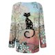 thumbnail image 5 of Blusa de manga larga con cuello redondo para mujer Pompotops  gfhjh19452, 5 of 5