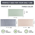 thumbnail image 4 of PiccoCasa 6-Pack Cotton Kitchen Tea Towel Lattice Pattern Mixed Color 13" x 29", 4 of 7
