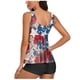 thumbnail image 4 of MKLEKYY Bikini Mujer Traje De Baño Women'S Summer Tankini Swimsuit Two Piece Printed Suspender Shorts Split Swimsuit (2), 4 of 5