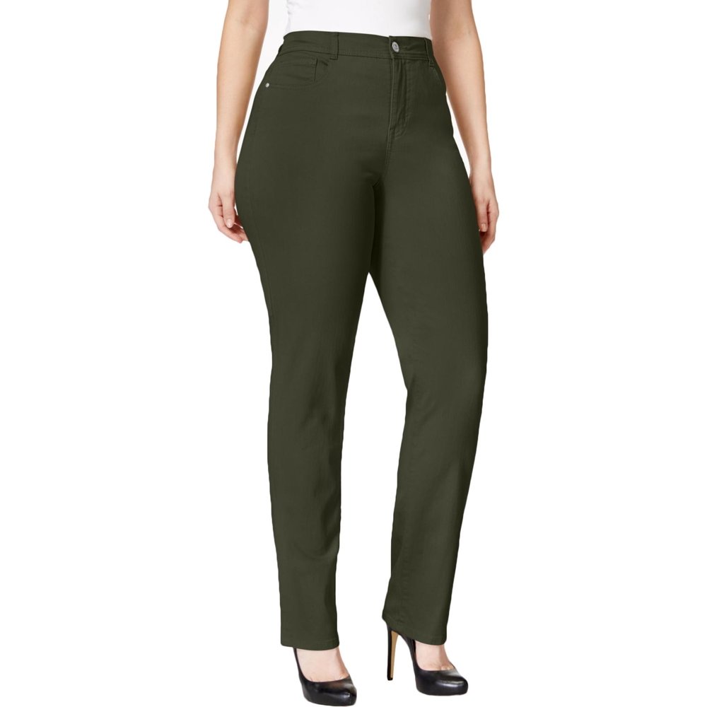 plus size high waisted jeans tummy control