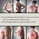 thumbnail image 5 of Bienvenido Rodillo Muscular Masaje Stick 3 Bolas, Masajeador De Celulitis, Masajeador De Fascia Apretado De Tejido Profundo, Pierna, Espalda, Rodillo Corporal Herramientas De Palo De Masaje De Tejido, 5 of 5
