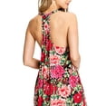 thumbnail image 5 of Love Stitch Women's Rose Print Maxi Dress w/ Pockets (S, Red), 5 of 5