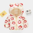 thumbnail image 5 of AJZIOJIRO Kids Boys Girls down Cotton Jacket Coat Cute Bear Ears Puffer down Hooded Jacket Outerwear Coat for Toddler Baby 9M-5Y, 5 of 7