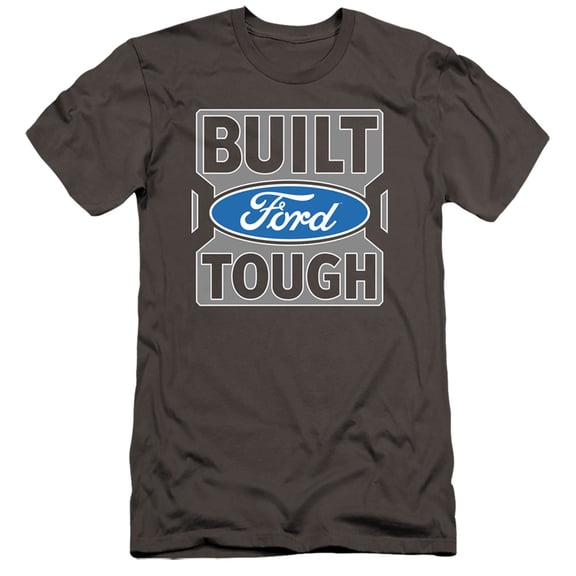 Ford Trucks Built Ford Tough HBO S/S Adult 30/1 T-Shirt Charcoal
