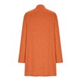 thumbnail image 7 of Herrnalise Women's Oversized Long Batwing Sleeve Cardigan Waffle Knit Sweater Coat Solid Color Button Down Jacket Orange,XXL, 7 of 7