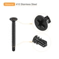 thumbnail image 4 of #6 x 1-1/4" Sheet Metal Screws, 100 Pack 410 Stainless Steel Flat Head Screws, 4 of 5