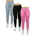 thumbnail image 1 of 3-Pack Women's Classic Fleece Jogger Sweatpants (Sizes, S-3XL), 1 of 2