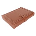 thumbnail image 2 of Humidor de puros de cuero PU con capacidad para 5 puros, caja de puros humidificador ultrafino con forma de libro con partición extraíble para escritorio de viaje, 2 of 14