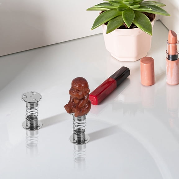 Niceauty 10Pcs Double Sided Adhesive Spring Base for Car Dashboard Bobblehead Dolls