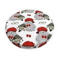 thumbnail image 6 of Uemuo Rabbit And Hedgehog Pattern Round Bar Stool Seat Covers Washable Stool Cushion Slipcover Elastic Bar Chair Covers-14 inch, 6 of 7