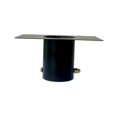 thumbnail image 2 of Adaptador de canalón de cadena de lluvia para exteriores, accesorio minimalista de bajante de metal para patio Negro, 2 of 8
