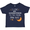 thumbnail image 3 of Inktastic I Love My Godmother to the Moon and Back Boys or Girls Toddler T-Shirt, 3 of 5